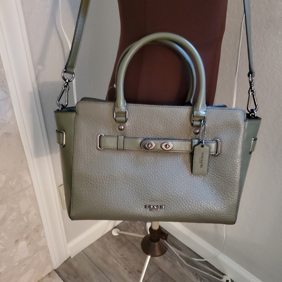 NWT COACH BLAKE CARRYALL GREEN - Picture 6 of 16